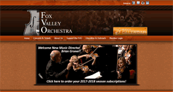 Desktop Screenshot of foxvalleyorchestra.org